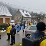 Die Aufstellung zum Umzug